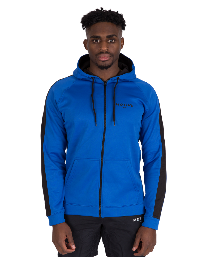 Black and top royal blue hoodie