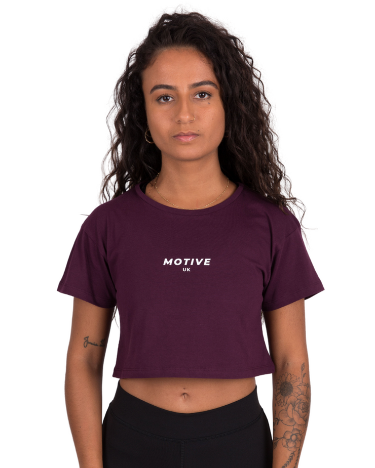 Training Crop Top - Mulberry